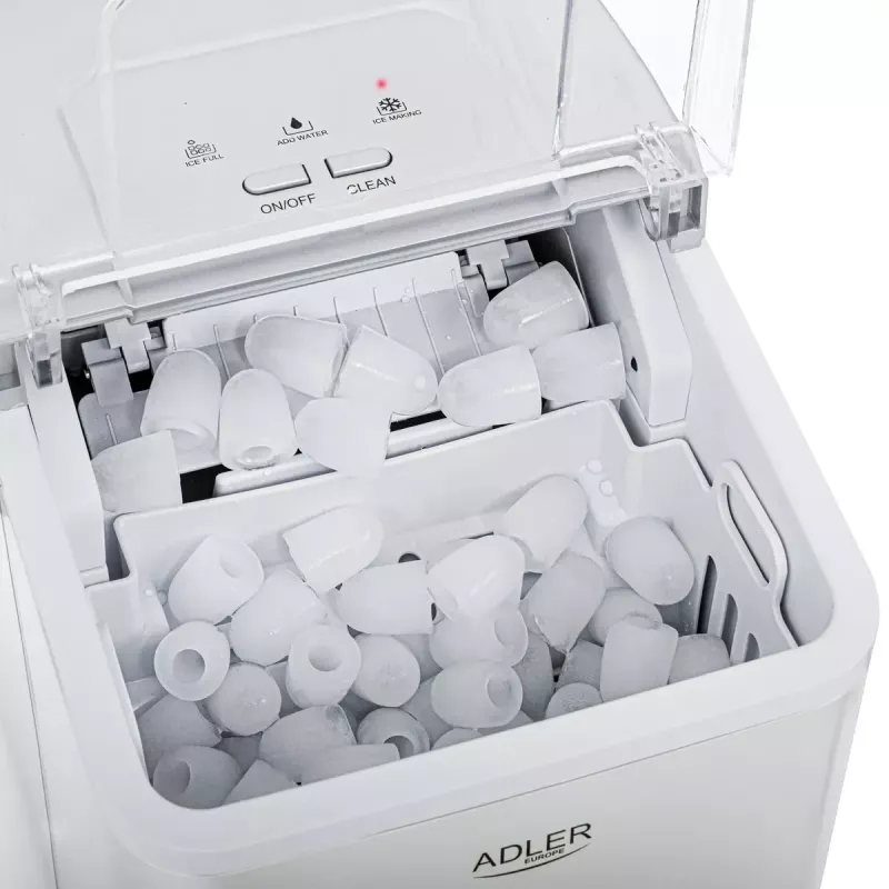 Máquina de fazer gelo Adler AD 8086 Potência 100 W prateada