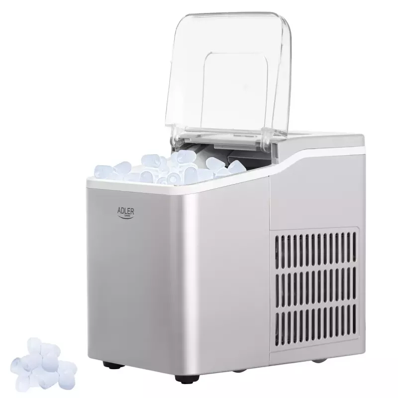 Máquina de fazer gelo Adler AD 8086 Potência 100 W prateada