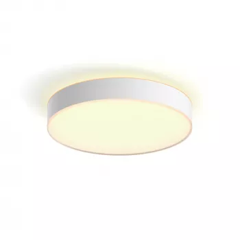 Philips Hue White ambience Enrave candeeiro de teto grande, candeeiro de teto inteligente, Bluetooth, branco, LED, metal, lâmpadas não substituíveis