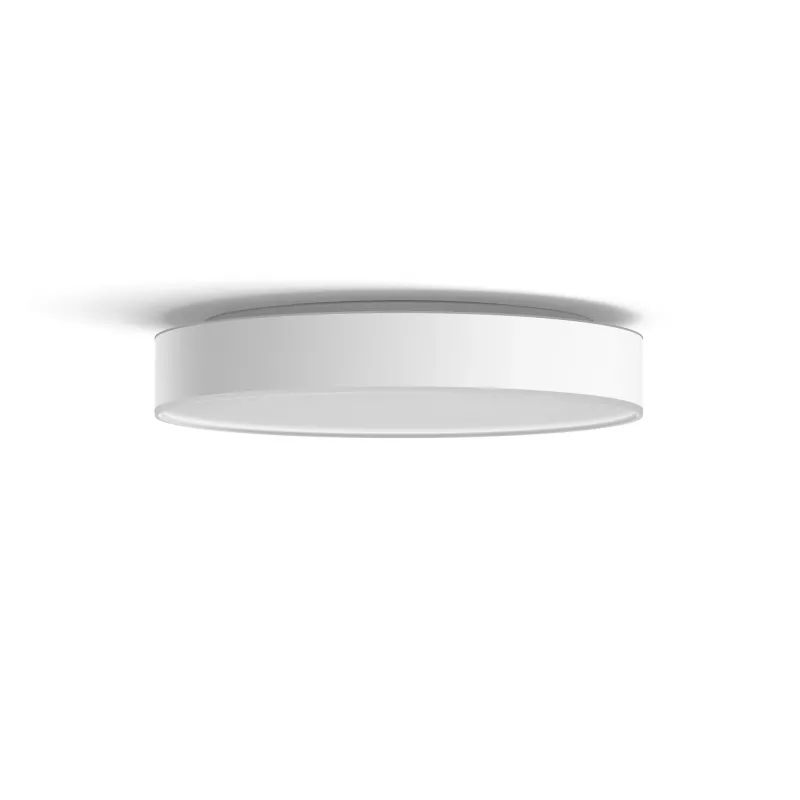 Philips Hue White ambience Enrave candeeiro de teto grande, candeeiro de teto inteligente, Bluetooth, branco, LED, metal, lâmpadas não substituíveis