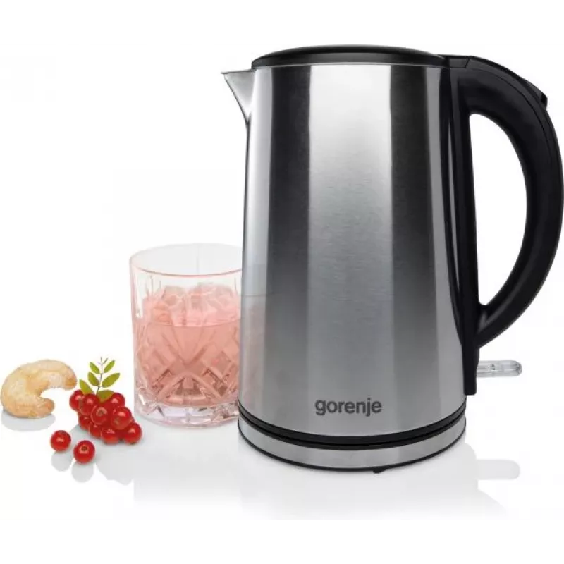 Gorenje K15DWS Chaleira 1,5 l 2200 W preta, aço inoxidável