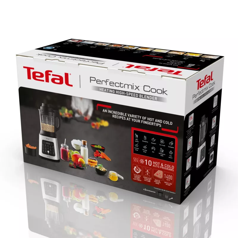 Tefal Perfectmix Cook BL83SD 1,75 L Liquidificadora 1400 W preta, aço inoxidável