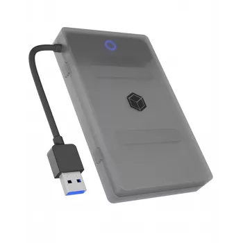 ICY BOX IB-AC603b-U3 Caixa para HDD/SSD Antracite, Preto 2,5