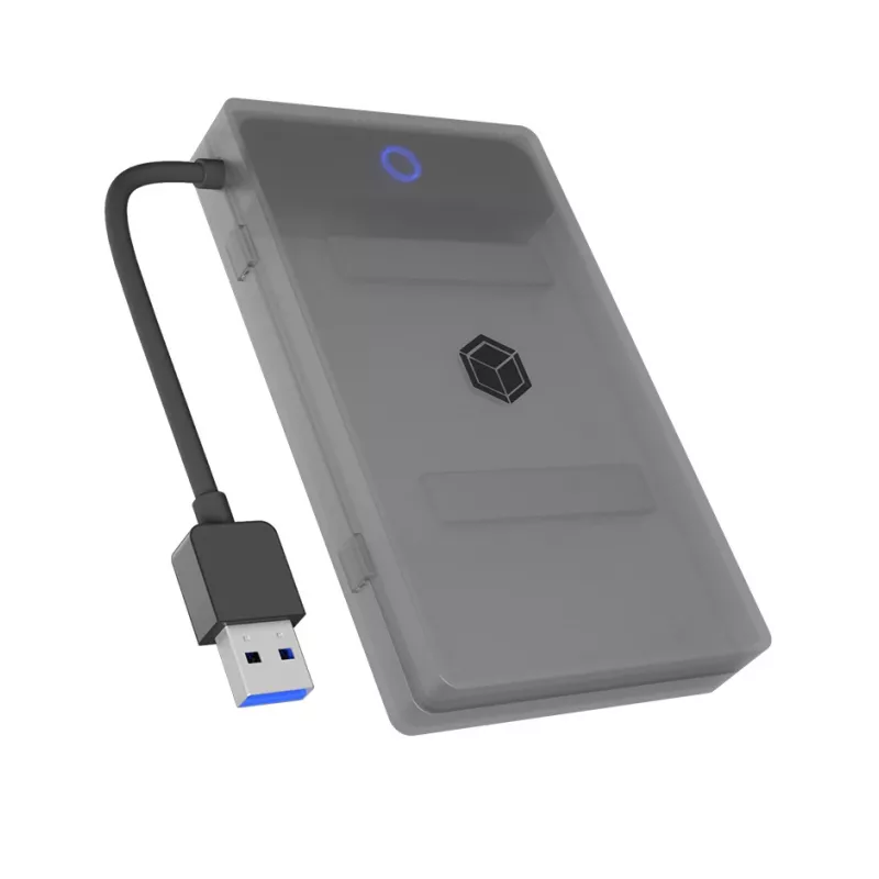 ICY BOX IB-AC603b-U3 Caixa para HDD/SSD Antracite, Preto 2,5