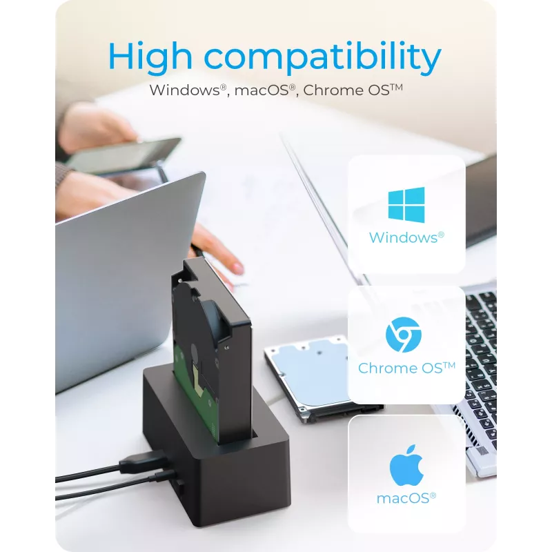 ICY BOX IB-1121-U3 USB 3.2 Gen 1 (3.1 Gen 1) Type-A Preto