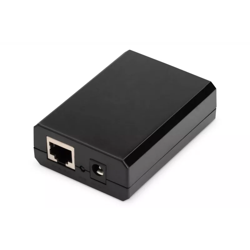 DIGITUS Splitter Gigabit PoE+, 10/100/1000 Mbit/s, 24 W Entrada: 802.3at PoE, Saída: 5V/2A, 9V/2A, 12V/2A, caixa de plástico, preto
