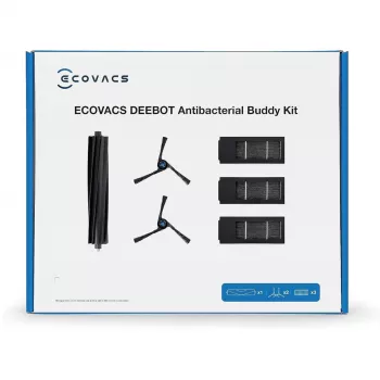 Kit de acessórios Ecovacs DKT060099 para aspirador robô Preto 6 unid.