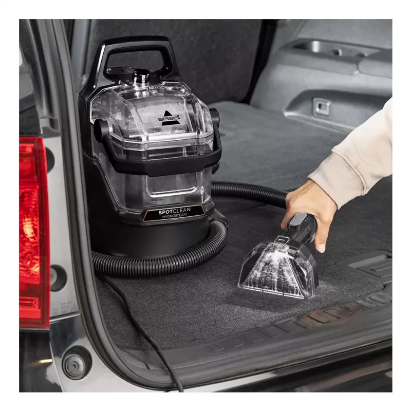 Bissell SpotClean Hydrosteam Pro Limpador a vapor cilíndrico 1,9 L 1000 W Preto, Cobre, Transparente
