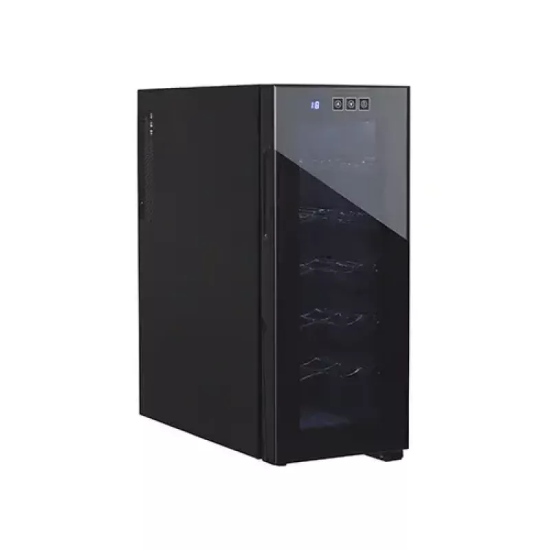 Frigorífico de vinho termoelétrico Adler AD 8083 — 12 garrafas, independente, preto, 33 L, 12–18 °C