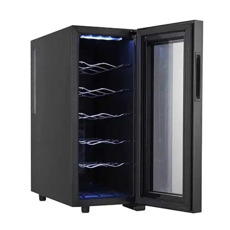 Frigorífico de vinho termoelétrico Adler AD 8083 — 12 garrafas, independente, preto, 33 L, 12–18 °C