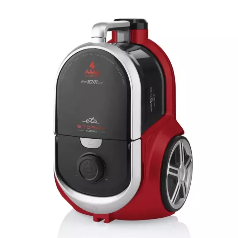 Aspirador de mão ETA ETA223390000 Fenix — sem fios 25,2 V, até 40 min. de autonomia, cinzento/vermelho