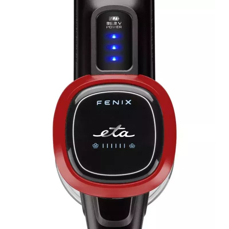 Aspirador de mão ETA ETA223390000 Fenix — sem fios 25,2 V, até 40 min. de autonomia, cinzento/vermelho