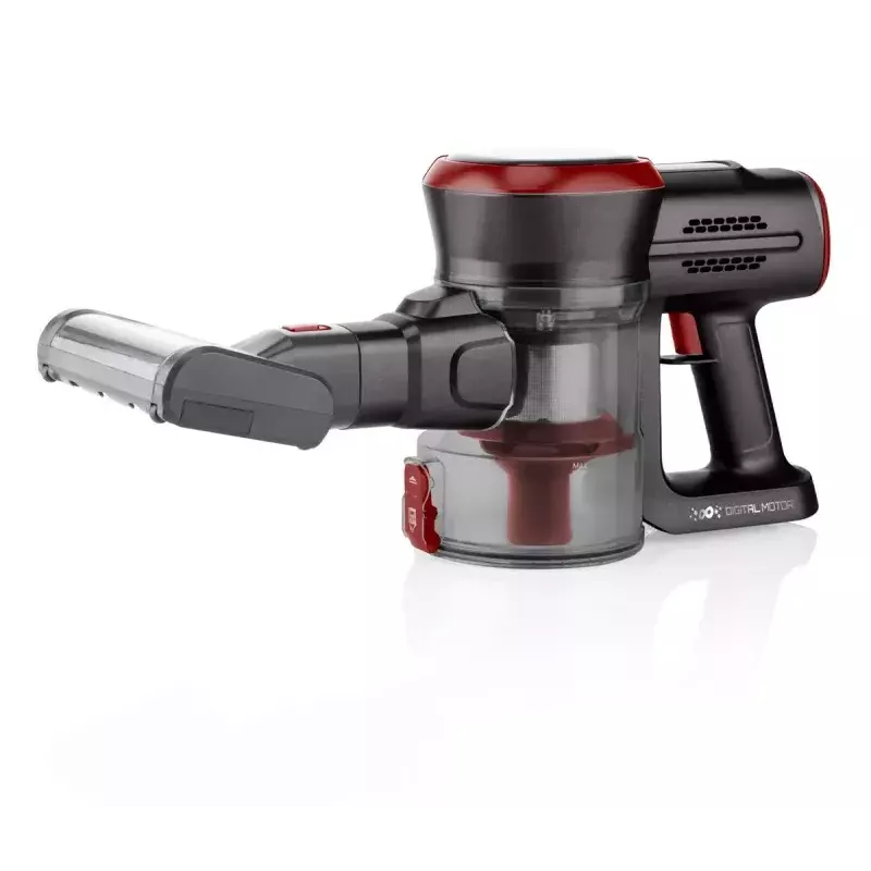 Aspirador de mão ETA ETA223390000 Fenix — sem fios 25,2 V, até 40 min. de autonomia, cinzento/vermelho