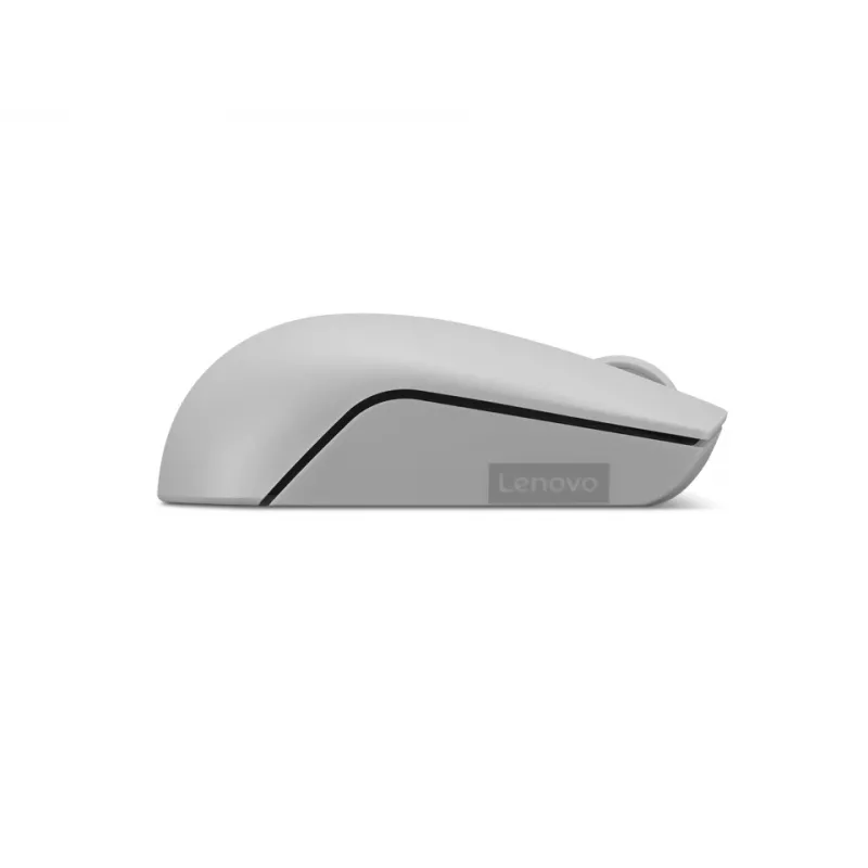 Rato sem fios Lenovo Compact Cinzento Ártico — Ambidestro, RF Wireless, 1000 DPI, 3 botões, alimentado por pilha