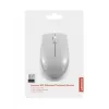 Rato sem fios Lenovo Compact Cinzento Ártico — Ambidestro, RF Wireless, 1000 DPI, 3 botões, alimentado por pilha