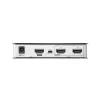 ATEN Splitter HDMI 2 portas True 4K a 60 Hz (4:4:4), HDMI, 2x HDMI, 4096 x 2160 píxeis, Preto, Metal, 4K Ultra HD