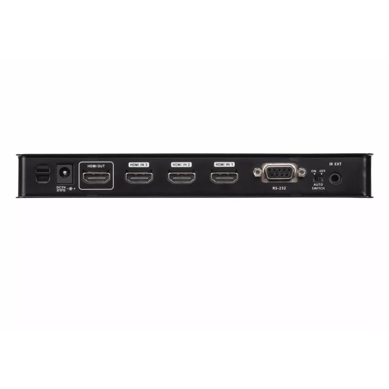 ATEN Switch HDMI 4 portas True 4K, HDMI, Metal, Preto, 60 Hz, 3 m, 18 Gbit/s
