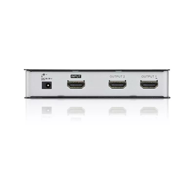 ATEN VS182A splitter de áudio/vídeo HDMI True 4K de 2 portas, 1x entrada HDMI, 2x saídas HDMI, 4K x 2K, HDCP 1.4, preto