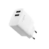 Carregador para dispositivos móveis FIXED FIXC17N-2U-WH AC Carregamento rápido Smartphone Tablet Branco