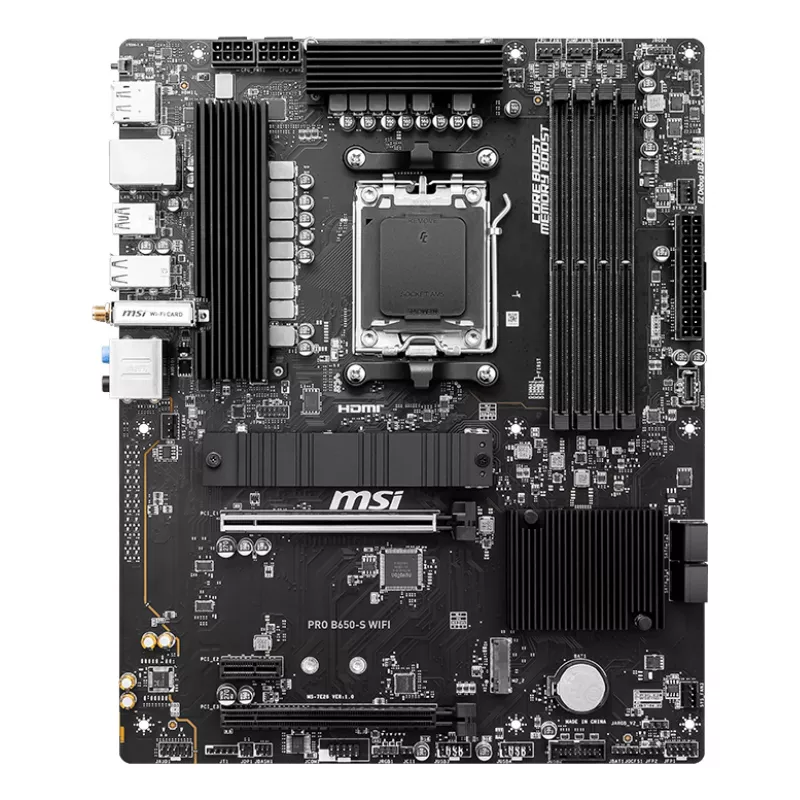 MSI PRO B650-S WIFI Motherboard AMD B650 Socket AM5 ATX