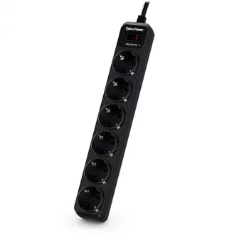 CyberPower B0620SC0-DE Proteção contra sobretensões preto 6 saídas AC 200 – 250 V 1,8 m