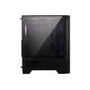 Caixa para PC MSI MAG FORGE 120A AIRFLOW Midi-Tower — Preto, Vidro temperado, Mesh, 3 ventoinhas frontais de 120 mm, 2 ventoinhas superiores de 120 mm, suporte ATX
