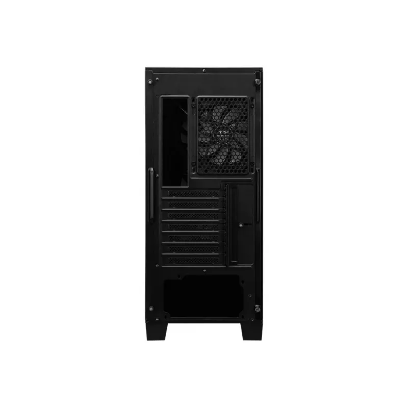 Caixa para PC MSI MAG FORGE 120A AIRFLOW Midi-Tower — Preto, Vidro temperado, Mesh, 3 ventoinhas frontais de 120 mm, 2 ventoinhas superiores de 120 mm, suporte ATX