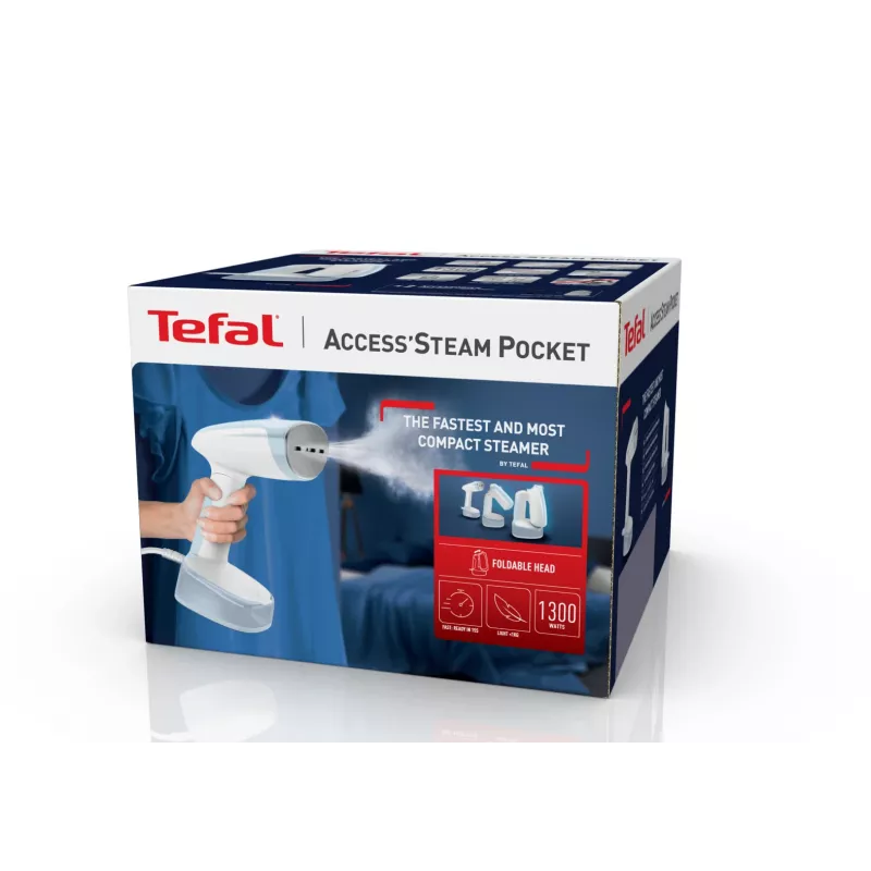 Tefal Access Steam Pocket DT3041 Vaporizador de mão 1300 W Azul, Branco