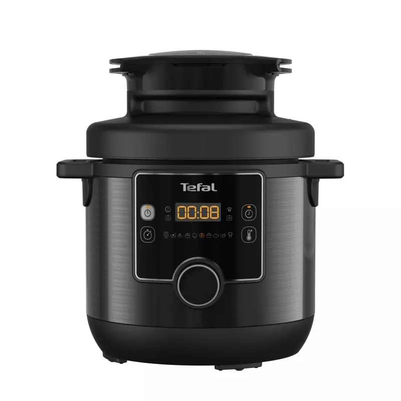 Panela elétrica multifunções e fritadeira Tefal Turbo Cuisine & Fry CY7788 — 7,6 l, 1200 W, 15 programas, preto