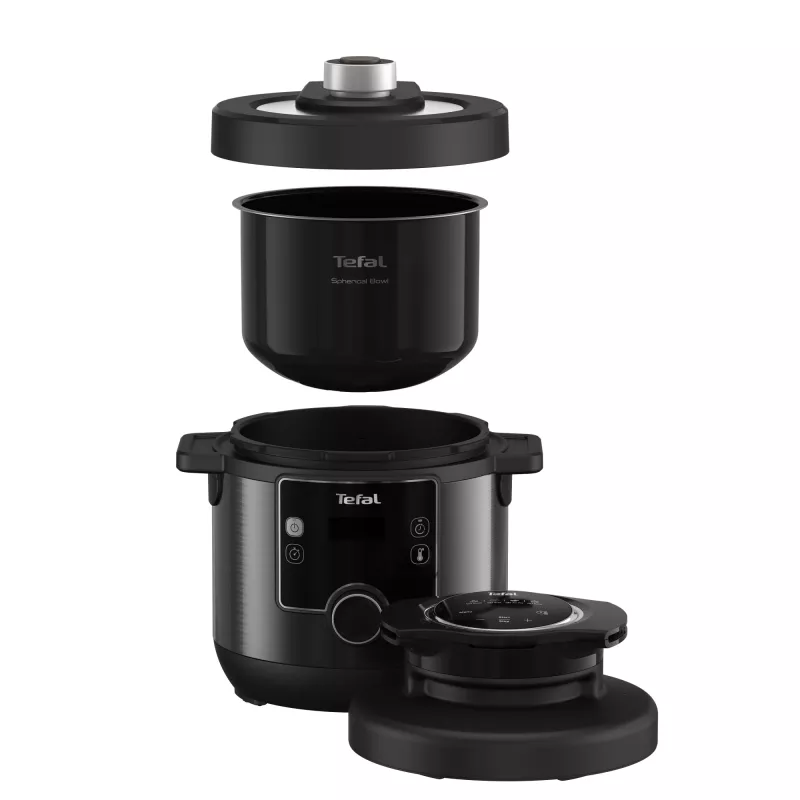 Panela elétrica multifunções e fritadeira Tefal Turbo Cuisine & Fry CY7788 — 7,6 l, 1200 W, 15 programas, preto