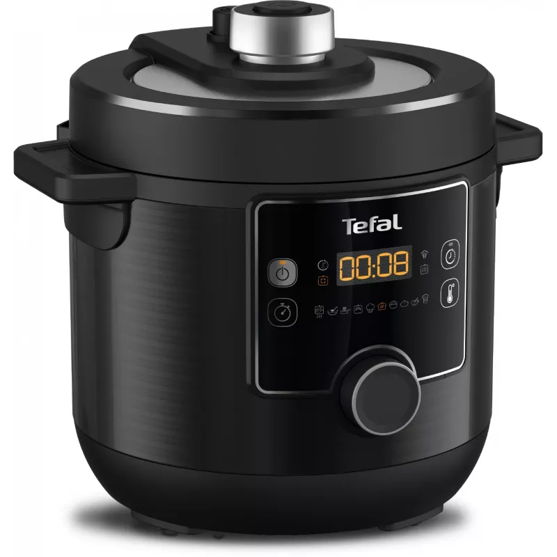 Panela elétrica multifunções e fritadeira Tefal Turbo Cuisine & Fry CY7788 — 7,6 l, 1200 W, 15 programas, preto
