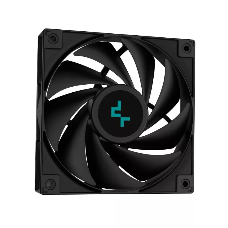 Refrigeração líquida All-in-One DeepCool LS720S Zero Dark — 3 ventoinhas de 120 mm, radiador de 360 mm, tubos de 41 cm, bomba de 6 W, suporte LGA1151/AM4/AM5, preto