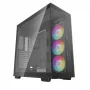 DeepCool CH780 caixa Full Tower para gaming, E-ATX, janela lateral de vidro temperado, sem fonte de alimentação, preta