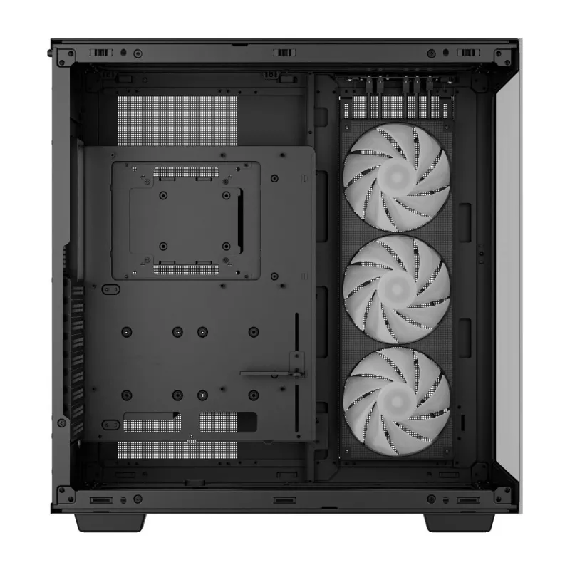 DeepCool CH780 caixa Full Tower para gaming, E-ATX, janela lateral de vidro temperado, sem fonte de alimentação, preta