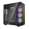 DeepCool CH780 caixa Full Tower para gaming, E-ATX, janela lateral de vidro temperado, sem fonte de alimentação, preta