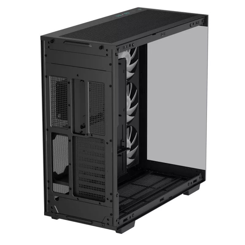 DeepCool CH780 caixa Full Tower para gaming, E-ATX, janela lateral de vidro temperado, sem fonte de alimentação, preta