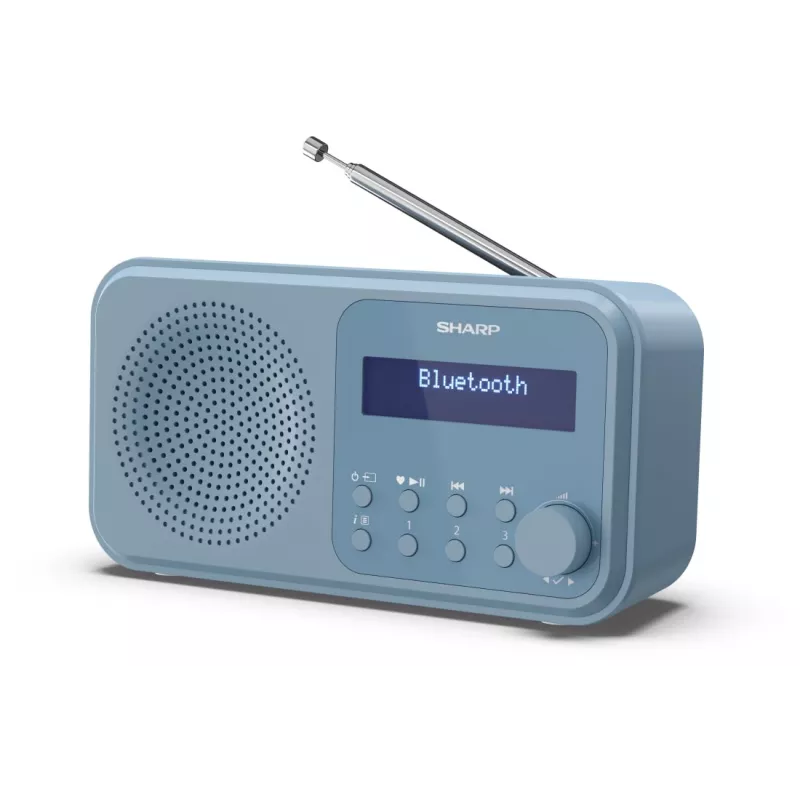 Sharp DR-P420(BL) Tokyo Rádio digital portátil, Portátil, Digital, DAB, DAB+, FM, Procura automática, Sintonização automática, 2 W, AAC