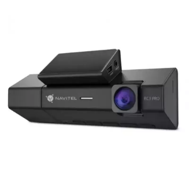 Navitel RC3 PRO dashcam de três canais, Full HD, GPS, Wi-Fi, ecrã IPS de 3,16″ 820x320, SD até 128 GB, mapas incluídos
