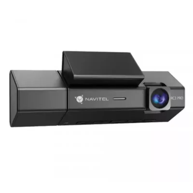 Navitel RC3 PRO dashcam de três canais, Full HD, GPS, Wi-Fi, ecrã IPS de 3,16″ 820x320, SD até 128 GB, mapas incluídos