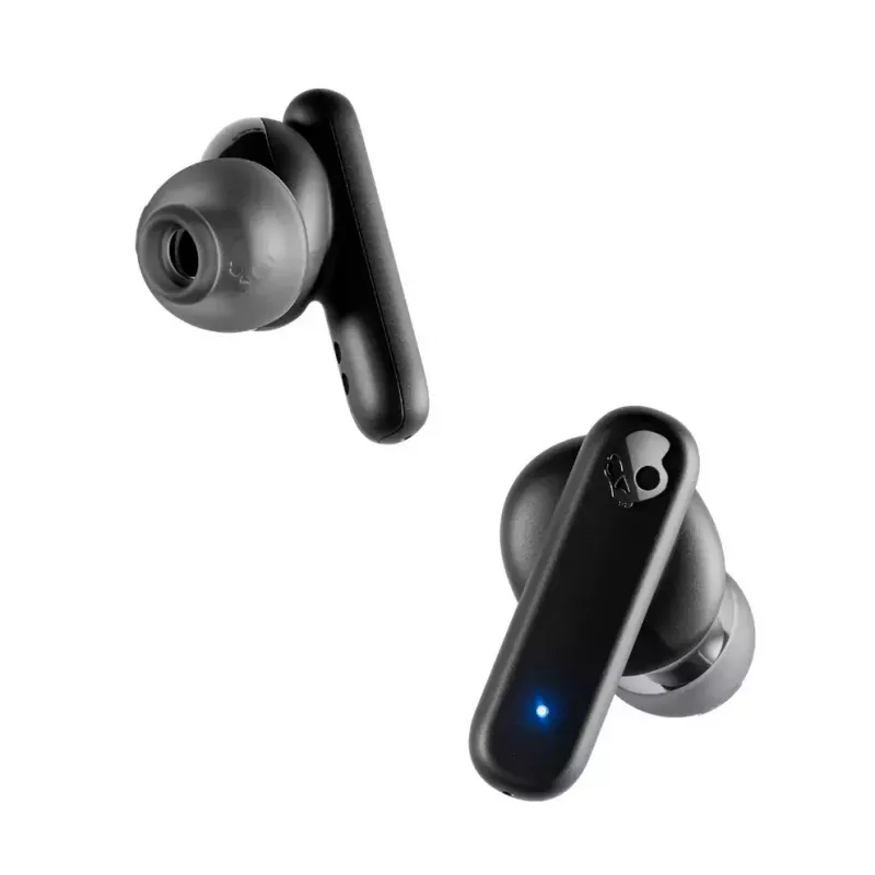 Skullcandy Smokin' Buds S2TAW-R740 auriculares intra-auriculares true wireless, Bluetooth, microfone integrado, IPX4, até 20 h de bateria, pretos