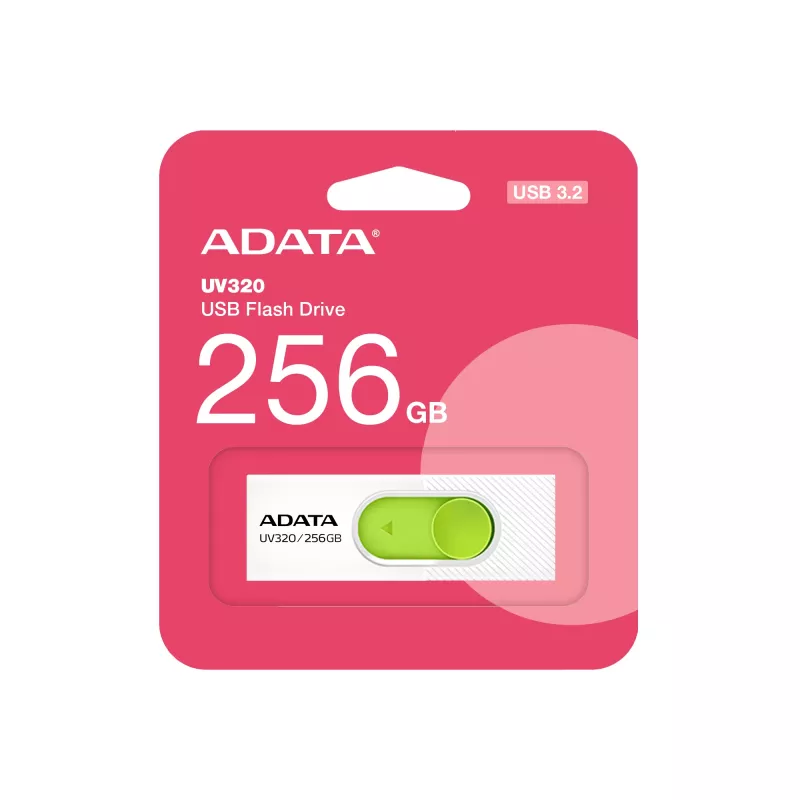Pen USB ADATA UV320 256 GB USB Type-A 3.2 Gen 1 (3.1 Gen 1) verde, branco