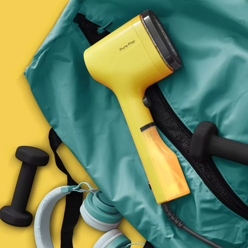 Ferro de engomar a vapor Tefal DT2026 — depósito de água 0,07 l, 1300 W, amarelo