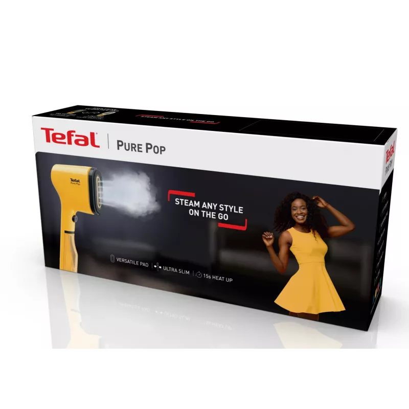 Ferro de engomar a vapor Tefal DT2026 — depósito de água 0,07 l, 1300 W, amarelo