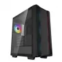 Caixa de PC DeepCool CC560 ARGB V2 Midi-Tower preto — ATX/Micro-ATX/Mini-ITX, vidro temperado, aRGB, suporta GPU até 370 mm