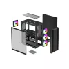 Caixa de PC DeepCool CC560 ARGB V2 Midi-Tower preto — ATX/Micro-ATX/Mini-ITX, vidro temperado, aRGB, suporta GPU até 370 mm