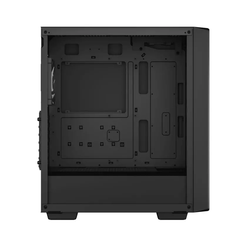 Caixa de PC DeepCool CC560 ARGB V2 Midi-Tower preto — ATX/Micro-ATX/Mini-ITX, vidro temperado, aRGB, suporta GPU até 370 mm