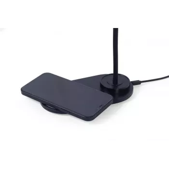 Candeeiro de secretária GEMBIRD com carregador sem fios, preto