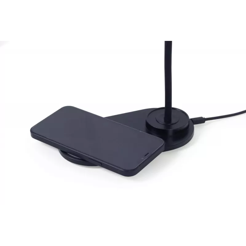 Candeeiro de secretária GEMBIRD com carregador sem fios, preto