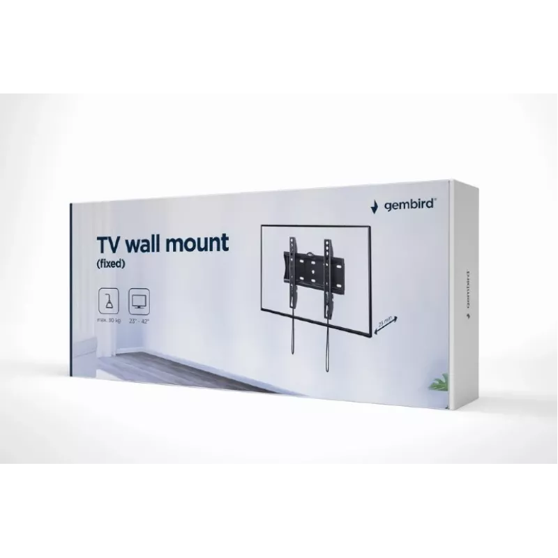 Suporte de parede para TV GEMBIRD (fixo), 23in-42in