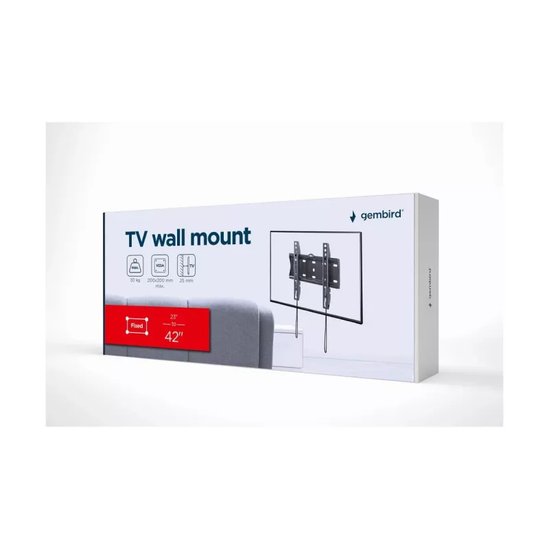 Suporte de parede para TV GEMBIRD (fixo), 23in-42in